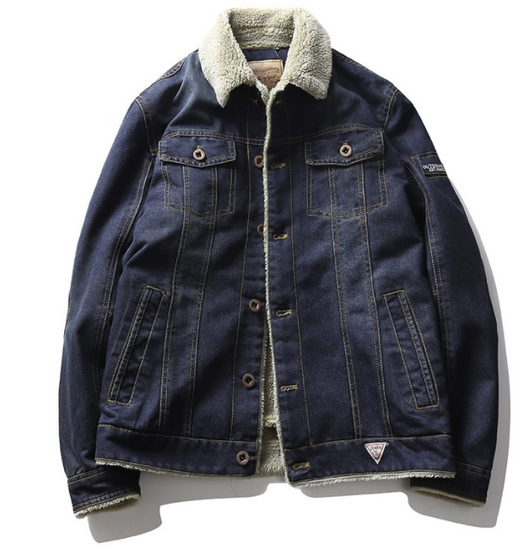 Chaqueta Denim Casual con Forro Polar para Hombre - Invierno - Image 2