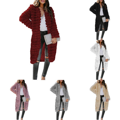 Suéter Abrigo de Lana Esponjoso para Otoño e Invierno - Image 13