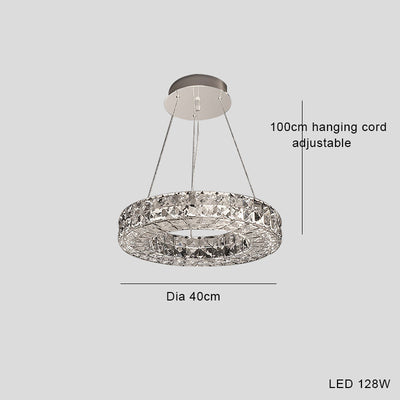 Lámpara de Araña LED Cristal Lujo Moderno Minimalista - Image 17