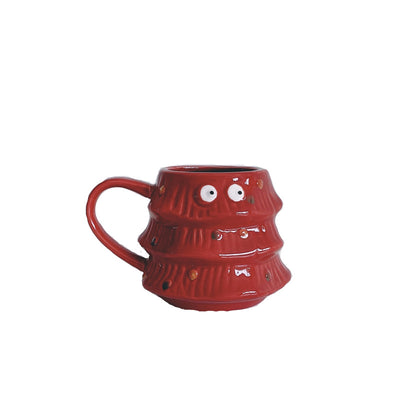 Taza Navideña de Cerámica con Árbol Creativo - Taza para Café y Leche - Image 9