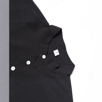 Camiseta Henley Manga Corta Suelta para Hombre - Estilo Casual - Image 5