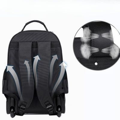 Mochila de Viaje de Gran Capacidad con Ruedas - Bolsa de Equipaje Trolley Multifuncional - Image 13