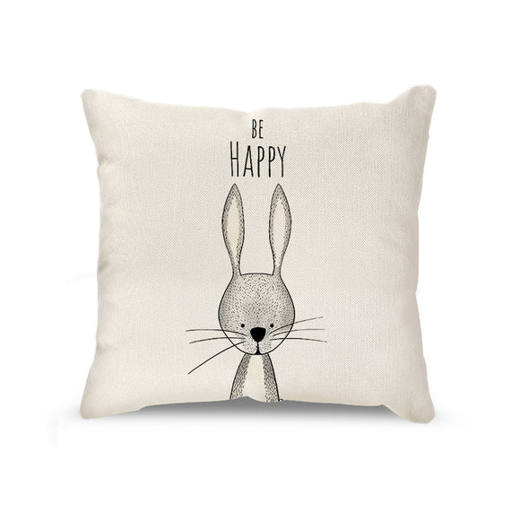 Funda de Almohada Decorativa Leoncito Adorable - Estilo Nórdico en Lino