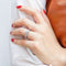 Anillo de Diamante Clásico Cuatro Garras Zirconia Plata S925