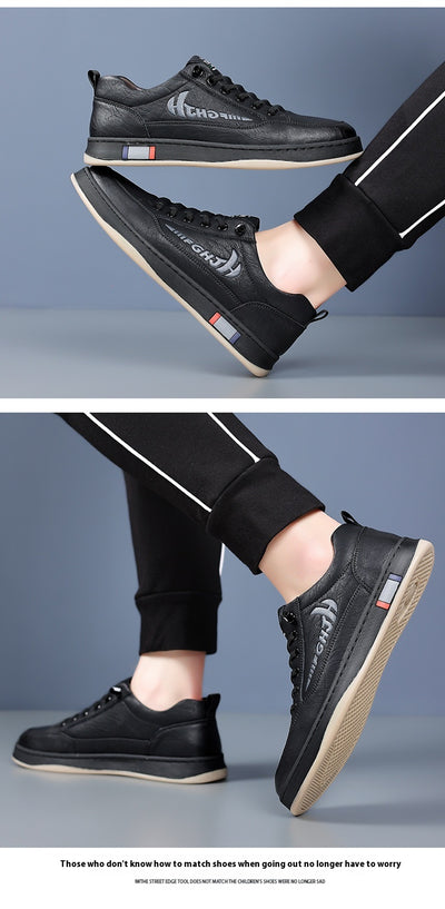 Zapatos de Cuero Casual Transpirables para Hombre - Diseño Versátil - Image 17