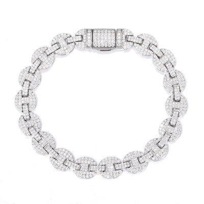 Collar y Pulsera de Plata 925 con Moissanita 8mm - Joyería Personalizada para Hombre - Image 5