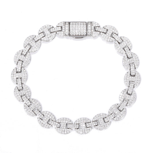 Collar y Pulsera de Plata 925 con Moissanita 8mm - Joyería Personalizada para Hombre - Image 5