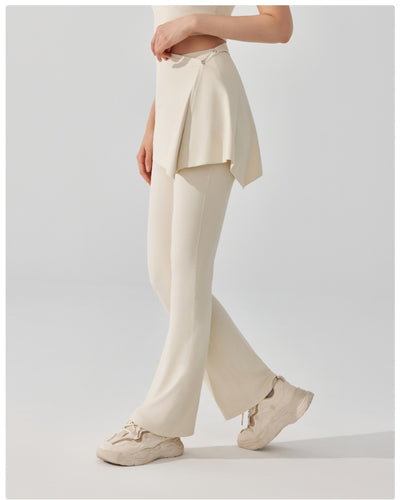 Pantalón Deportivo Dos Piezas Desmontable Cintura Alta y Falda Capri Efecto Nude - Image 16