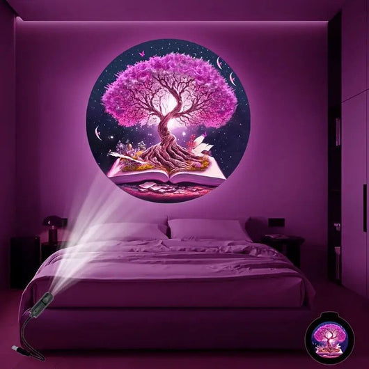 Lámpara Proyector Árbol de la Vida - Luz Ambiental para Pared - Image 13