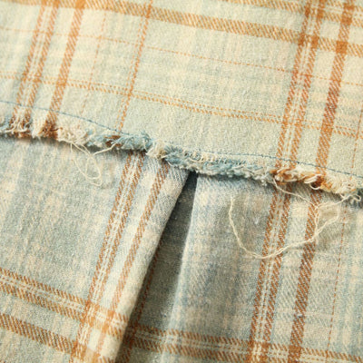 Camisa Retro de Manga Larga con Costuras y Lavado Vintage - Image 4