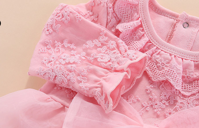 Vestido Princesa de Manga Larga para Bebé con Tiara - Image 22