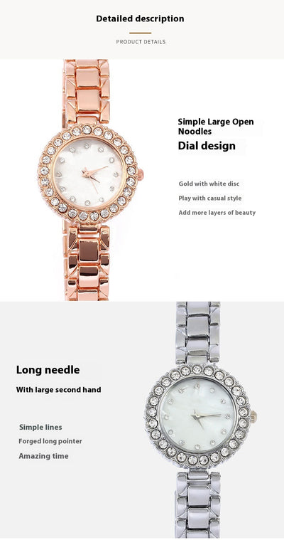Reloj Pulsera de Cuarzo con Diamantes para Mujer - Image 22