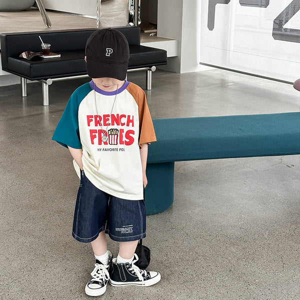 Playera Infantil Patchwork Street Style - Diseño Moderno y Versátil