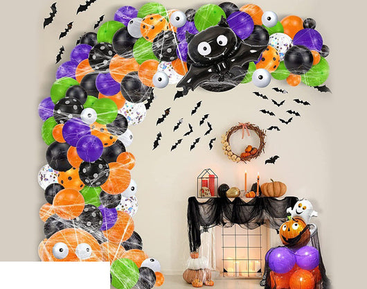 Juego de Globos de Látex y Aluminio para Halloween - Image 19