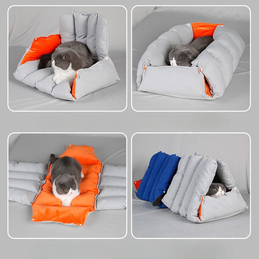 Nido Triangular Modular para Gatos - Cama Térmica Transformable para Otoño e Invierno - Image 6