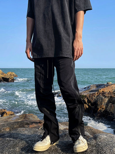 Pantalón de Buzo Cargo con Cierre Lateral en Nylon - Image 10