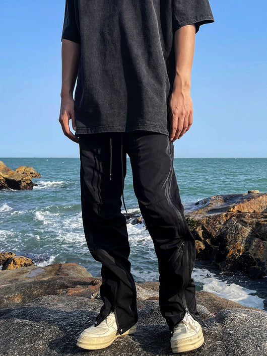 Pantalón de Buzo Cargo con Cierre Lateral en Nylon - Image 10