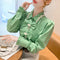 Blusa Retro con Flores 3D y Moño de Strass