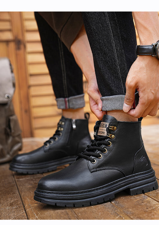 Botas de Trabajo Vintage Americano Alto Otoño Invierno - Image 11