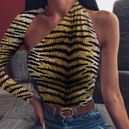 Jumpsuit asimétrico de manga larga - Image 7