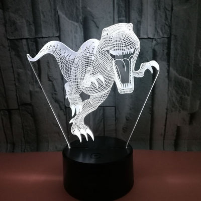 Lámpara 3D Dinosaurio Estéreo Visión Táctil Multicolor - Image 7