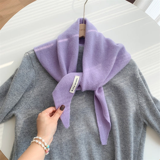 Poncho Triangular de Lana Pura para Otoño e Invierno - Image 18