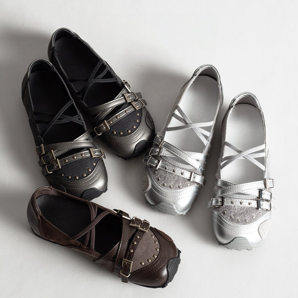 Zapatos Mary Jane Retro con Hebilla Deportiva - Estilo Vintage Marrón para Mujer