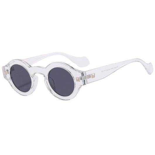 Gafas Retro Montura Pequeña Redonda Carey Marrón - Image 17