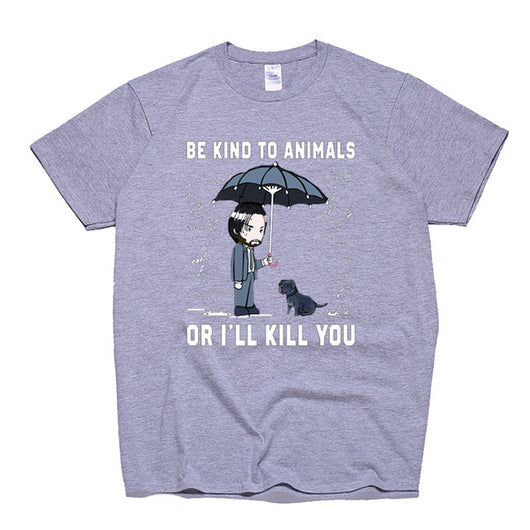 Playera Negra Keanu Reeves - Sé Amable con los Animales - Image 7