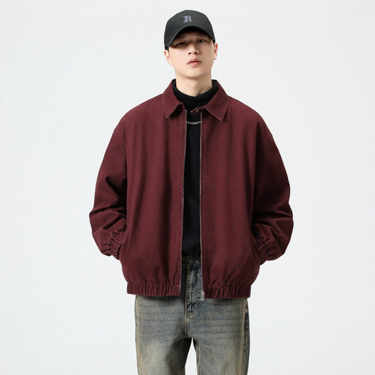 Chaqueta de Trabajo Holgada para Otoño Hombre - Image 9