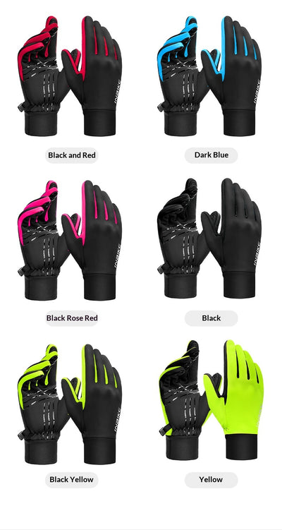 Guantes de Ciclismo con Forro Polar, Cálidos y Compatibles con Pantalla Táctil - Image 16