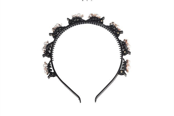 Diadema Trenzada Pastoral con Horquilla para Cabello Prensado - Image 5