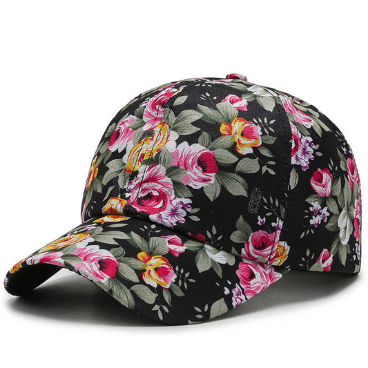 Gorra de Béisbol de Algodón con Flores Pequeñas - Protección Solar Versátil - Image 2