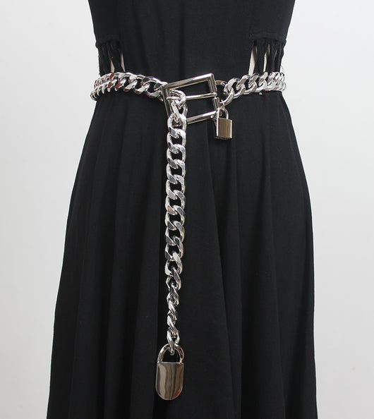 Cinturón de Cadena Gruesa para Mujer Estilo Coreano con Hebilla Hueca - Image 7