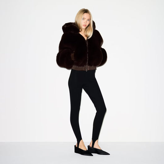 Chaqueta Cálida de Forro Polar con Capucha y Pelo Sintético Ecológico - Image 17