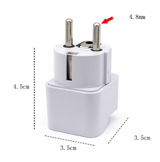 Adaptador de Enchufe Europeo para Viajes Internacionales - Image 11