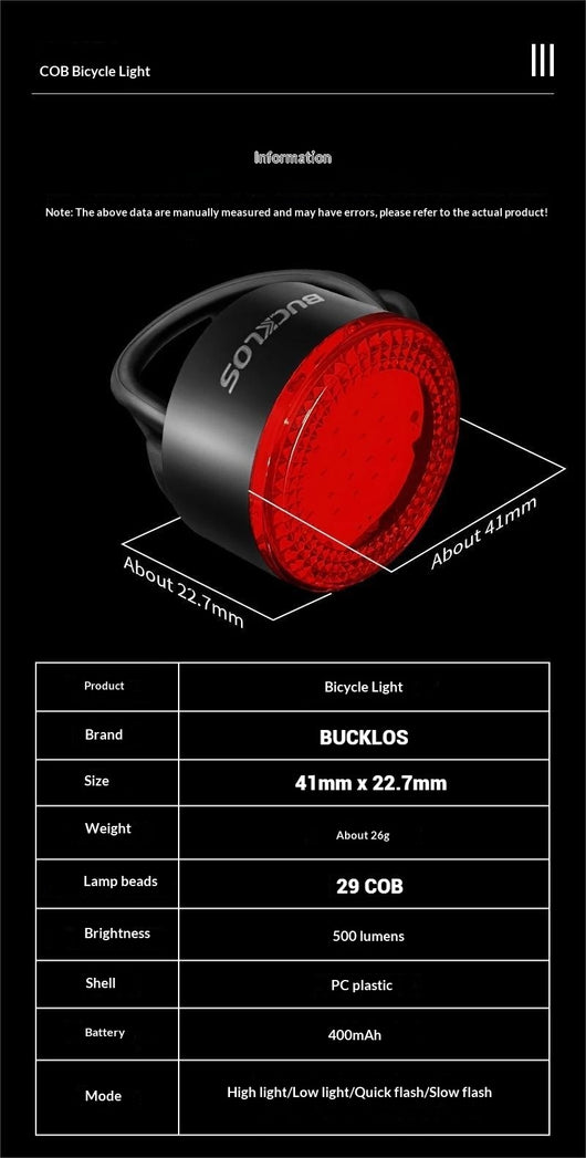 Juego de Luces LED para Bicicleta con Carga USB - Image 9