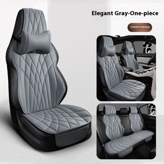 Funda de Asientos de Cuero Premium para Auto - Juego Completo 5 Plazas - Image 41