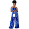 Jumpsuit Estampado Halter Tubo Talla Grande para Mujer - Pantalón Ancho