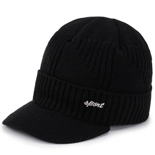 Gorro Tejido de Lana Gruesa con Forro de Algodón para Hombre