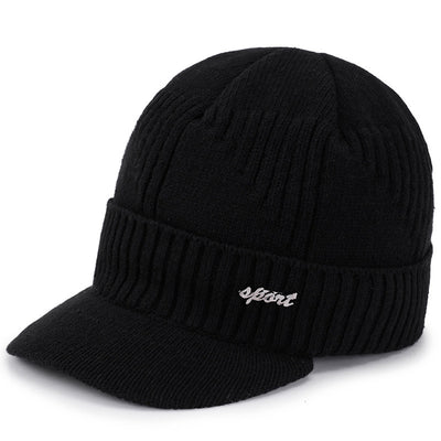 Gorro Tejido de Lana Gruesa con Forro de Algodón para Hombre