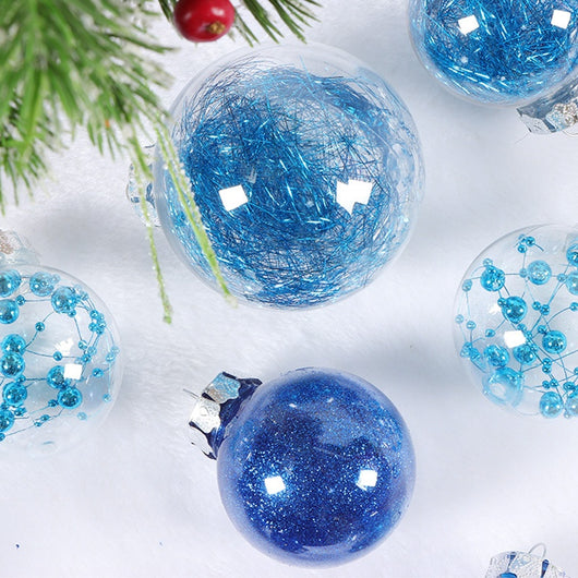 Set de 34 Esferas Navideñas Transparentes de Boca Ancha - Image 11