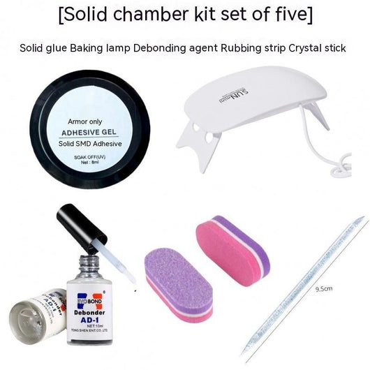 Kit Completo de Uñas de Gel con Lámpara Calefactora y Cristal Adhesivo - Image 2