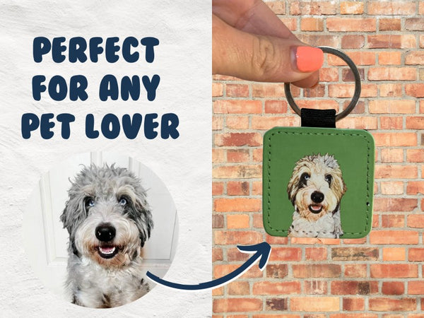 Llavero Personalizado con Foto de Mascota - Pequeño Dije