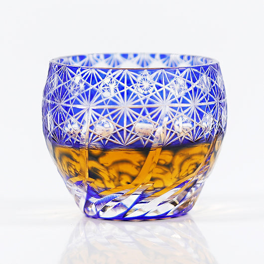 Juego de Copas de Cristal Edo Kiriko Coloreado - Image 14