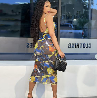 Vestido Halter Estampado para Verano - Diseño Elegante y Fresco - Image 16