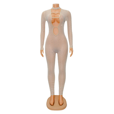 Jumpsuit de Malla Ajustado para Fiesta Nocturna - Image 5