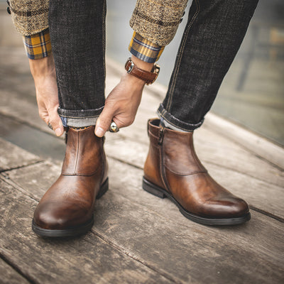 Botas Martin de Cuero Genuino para Hombre - Corte Medio - Image 5
