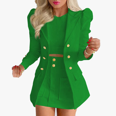 Minifalda Clásica de Color Liso para Mujer - Image 14