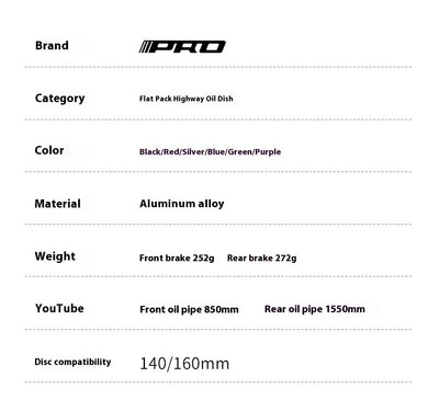 Freno de Disco Hidráulico para Bicicleta de Ruta con Palanca Partida - Image 6
